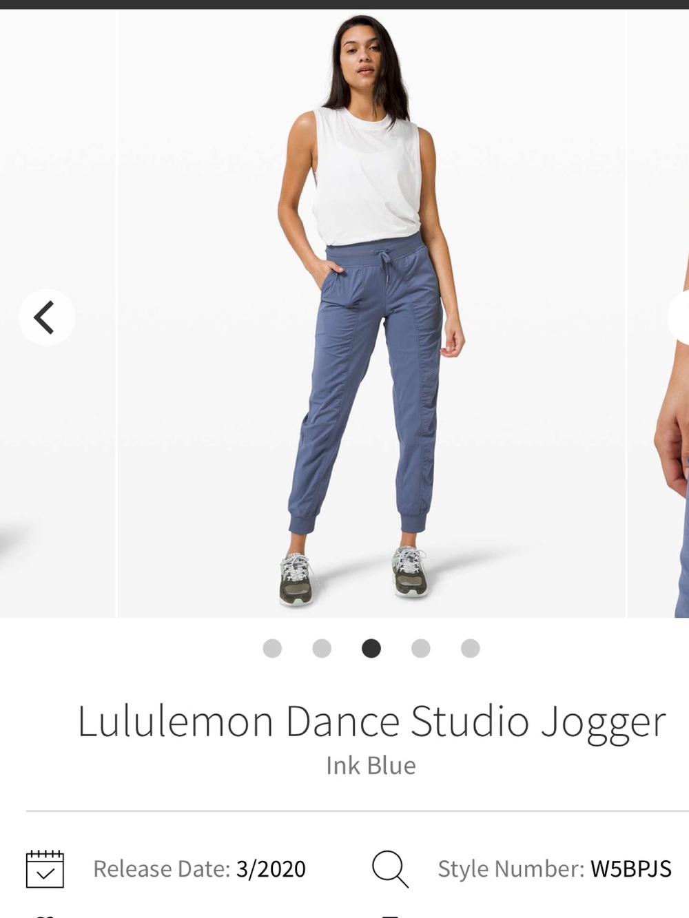 Lululemon- Sz 14-  Ink Blue- Dance Studio Joggers- Full Length